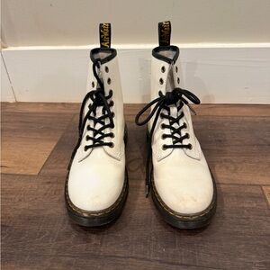 Dr. Martens White Boots